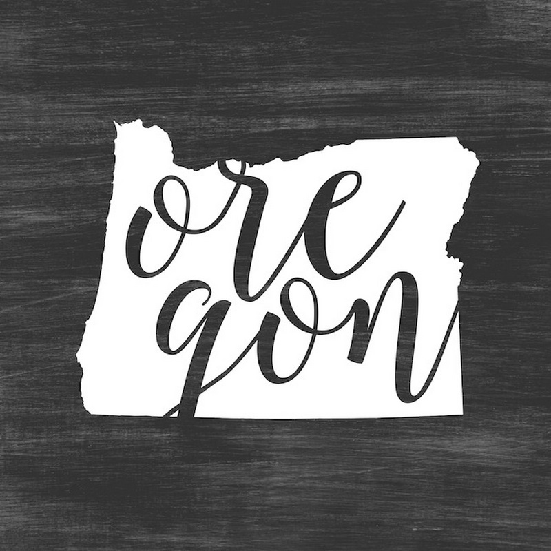 Home State Typography Oregon