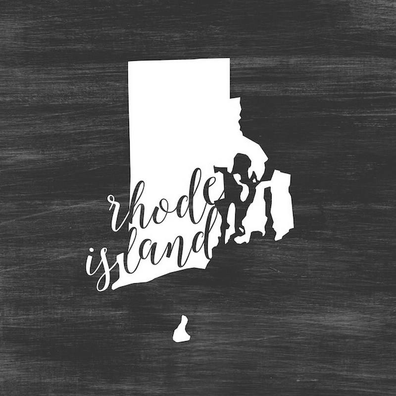 Home State Typography Rhode Island