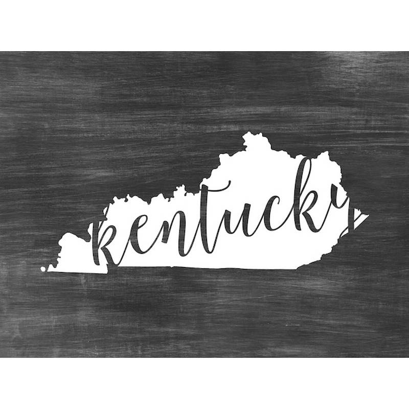 Home State Typography Kentucky