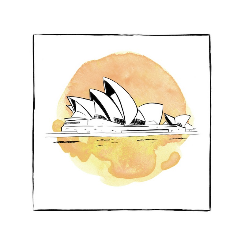 Sydney Opera House Brushstroke Buildings