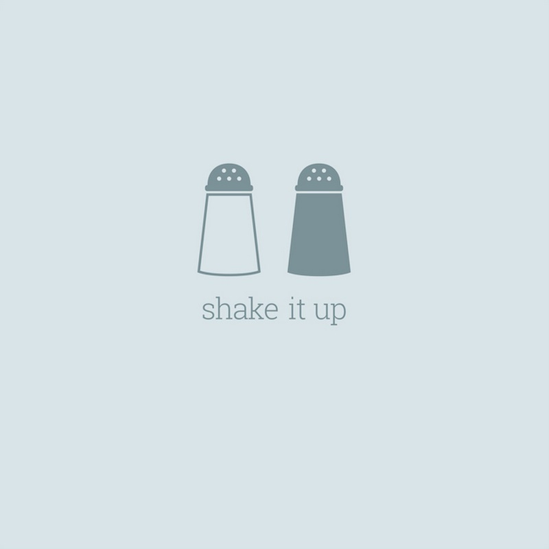 Shake It Up Minimalist Retro Kitchen Art