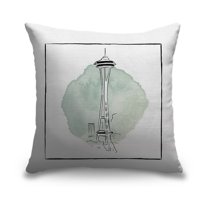Space Needle Brushstroke Buildings