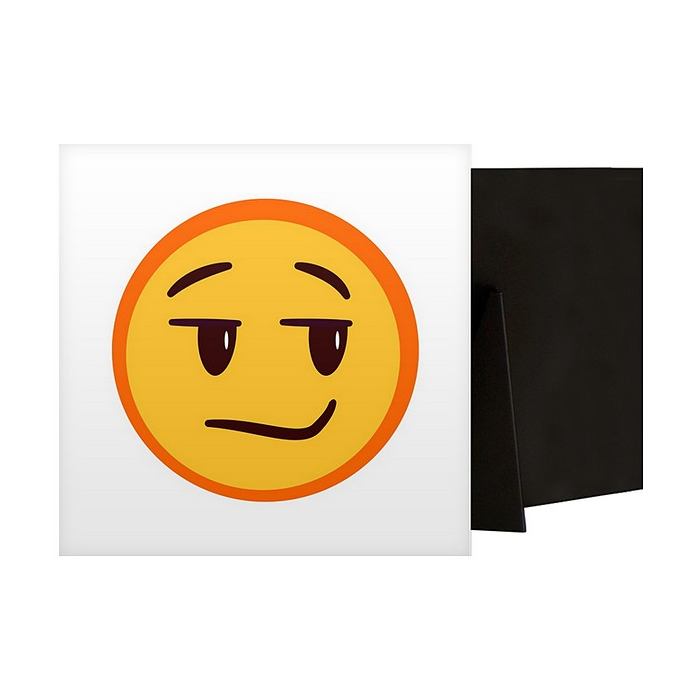 Smug Emoji With Dark Features