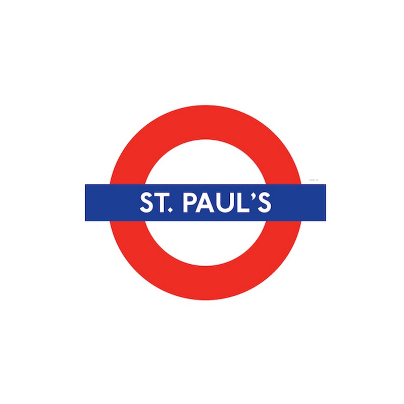 London Underground St Pauls Station Roundel