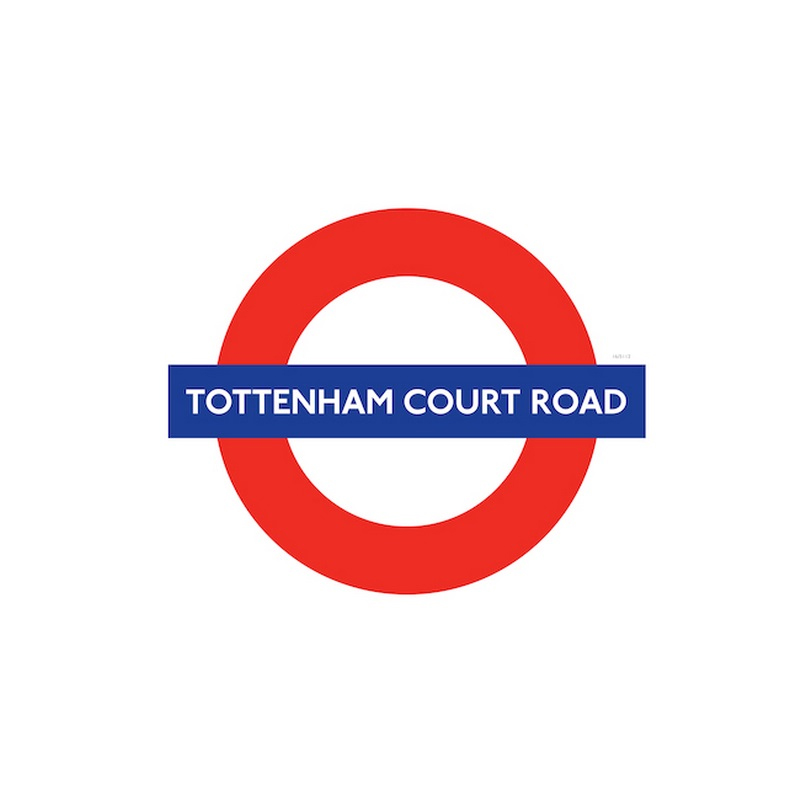 London Underground Tottenham Court Road Station Roundel