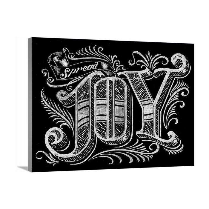 Spread Joy Chalkboard Art
