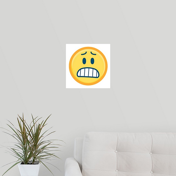 Worried Emoji With Teeth Showing