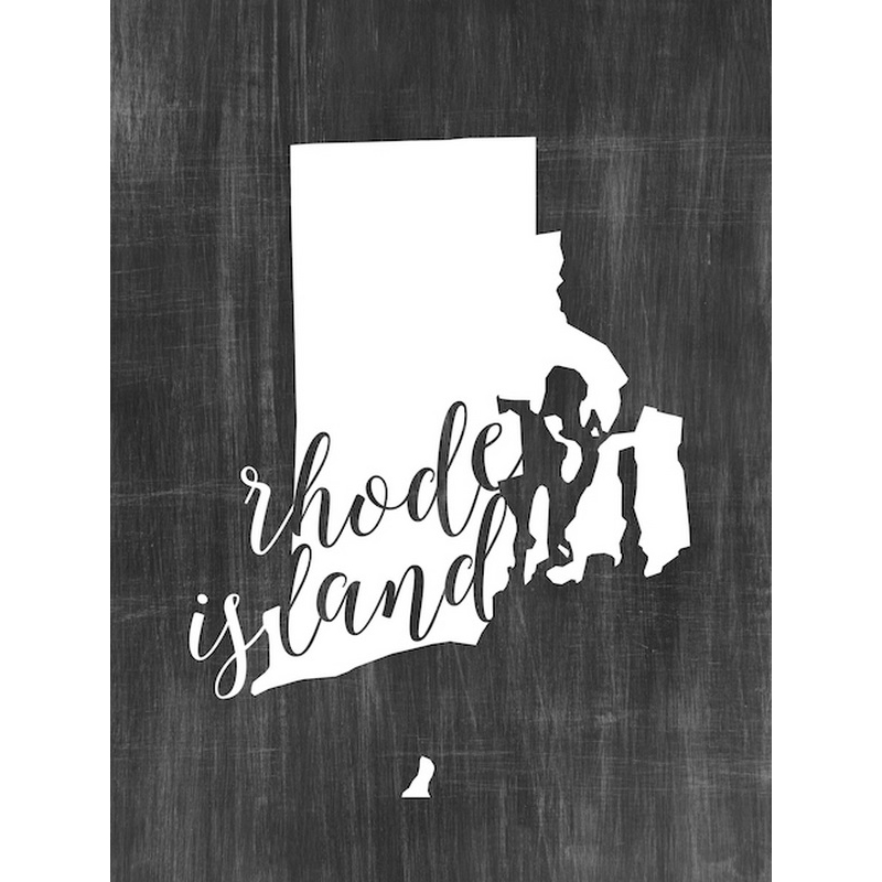 Home State Typography Rhode Island