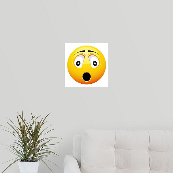 Scared Emoji With Little Mouth