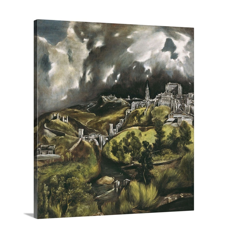 View Of Toledo Wall Art - Canvas - Gallery Wrap