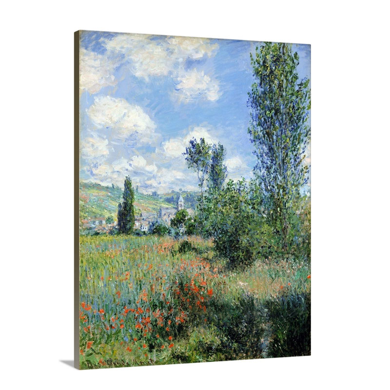 View Of Vetheuil Wall Art - Canvas - Gallery Wrap