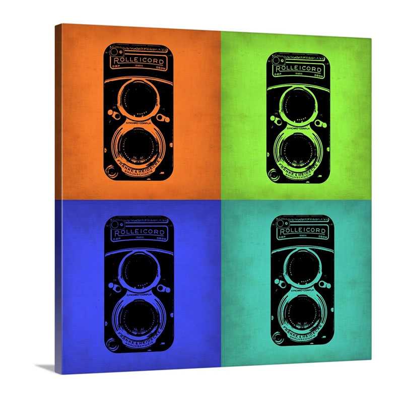 Vintage Camera Pop Art I Wall Art - Canvas - Gallery Wrap