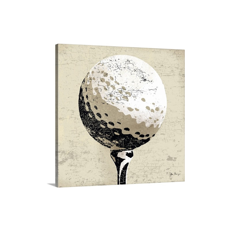 Vintage Golfball Wall Art - Canvas - Gallery Wrap