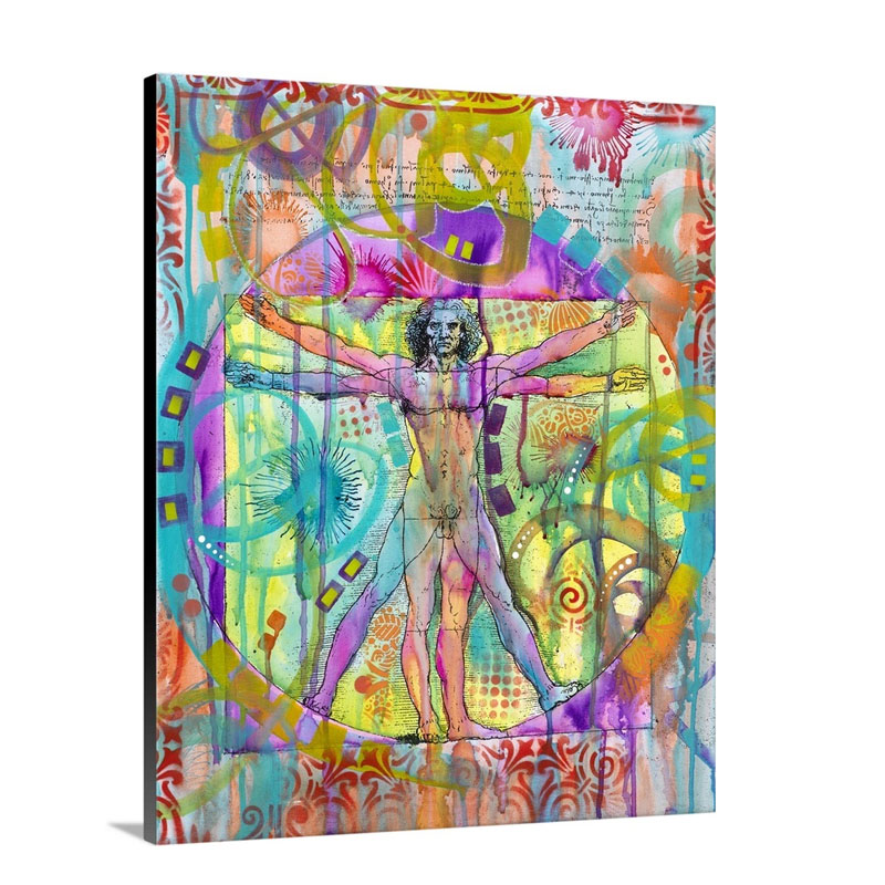 Vitruvian Man Wall Art - Canvas - Gallery Wrap