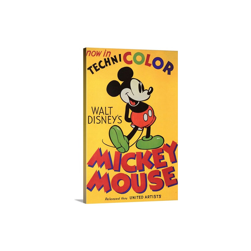Walt Disneys Mickey Mouse 1932 Wall Art - Canvas - Gallery Wrap