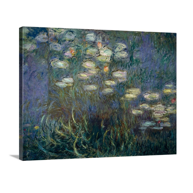 Water Lilies detail Wall Art - Canvas - Gallery Wrap