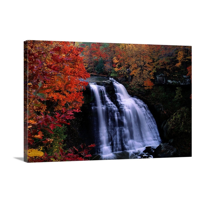 Waterfall In Cuyahoga National Recreation Area Ohio Wall Art - Canvas - Gallery Wrap