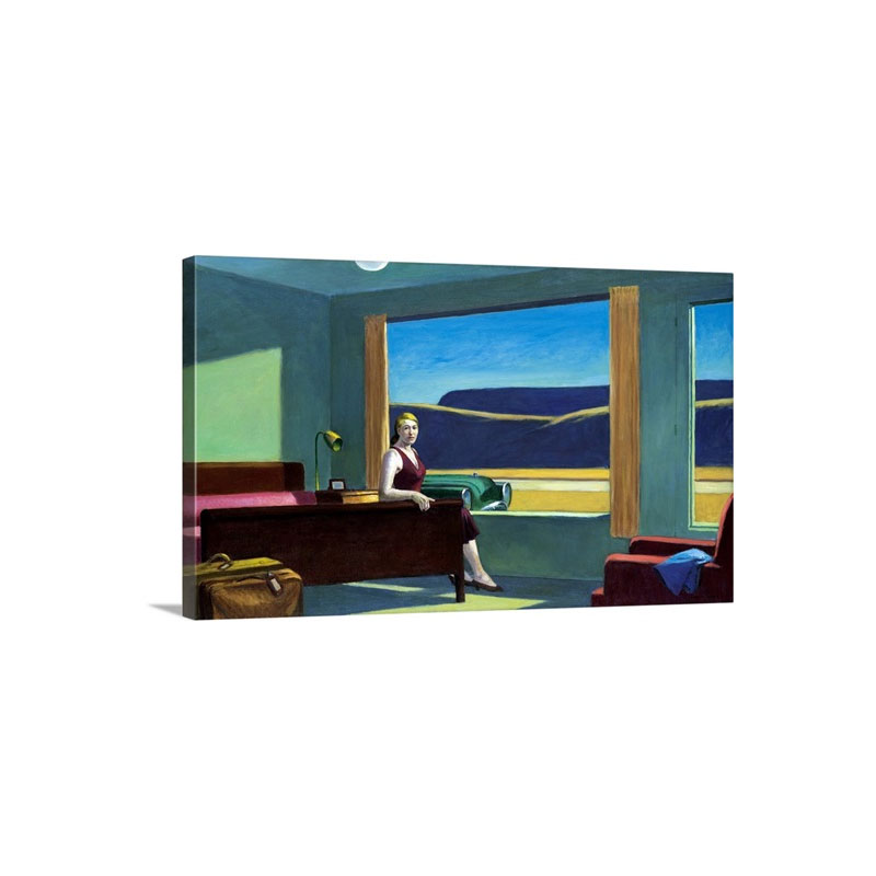 Western Motel By Edward Hopper Wall Art - Canvas - Gallery Wrap