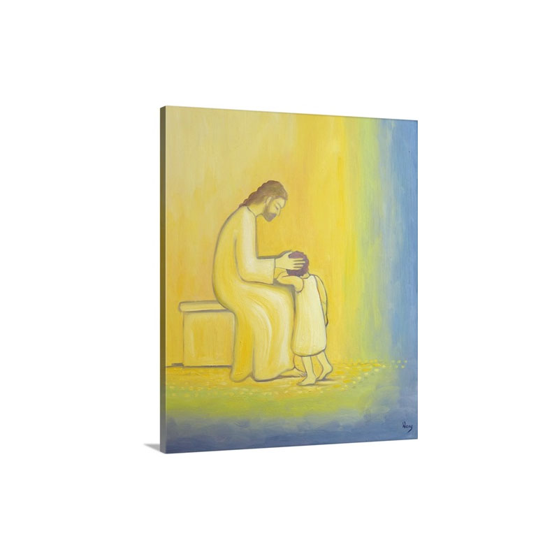 When We Repent Of Our Sins Jesus Christ looks on us with tenderness 1995 Wall Art - Canvas - Gallery Wrap