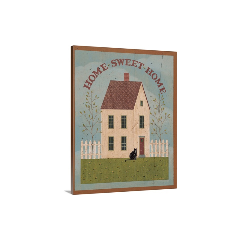 White Picket Fence Wall Art - Canvas - Gallery Wrap