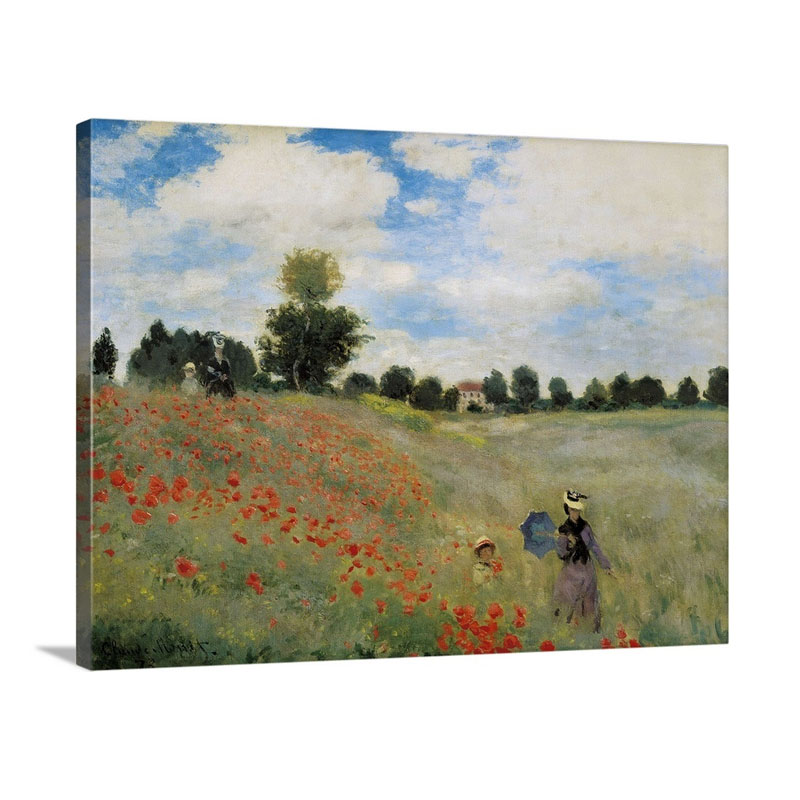 Wild Poppies Wall Art - Canvas - Gallery Wrap