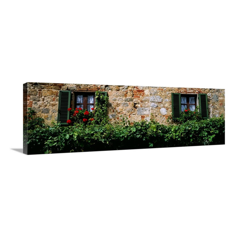 Windows Monteriggioni Tuscany Italy Wall Art - Canvas - Gallery Wrap