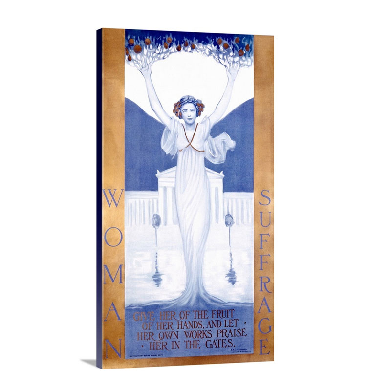 Woman Suffrage Vintage Poster By Evelyn Rumsey Cary Wall Art - Canvas - Gallery Wrap
