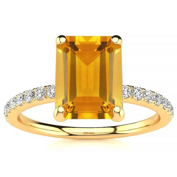 Yana Citrine Ring - Yellow Gold