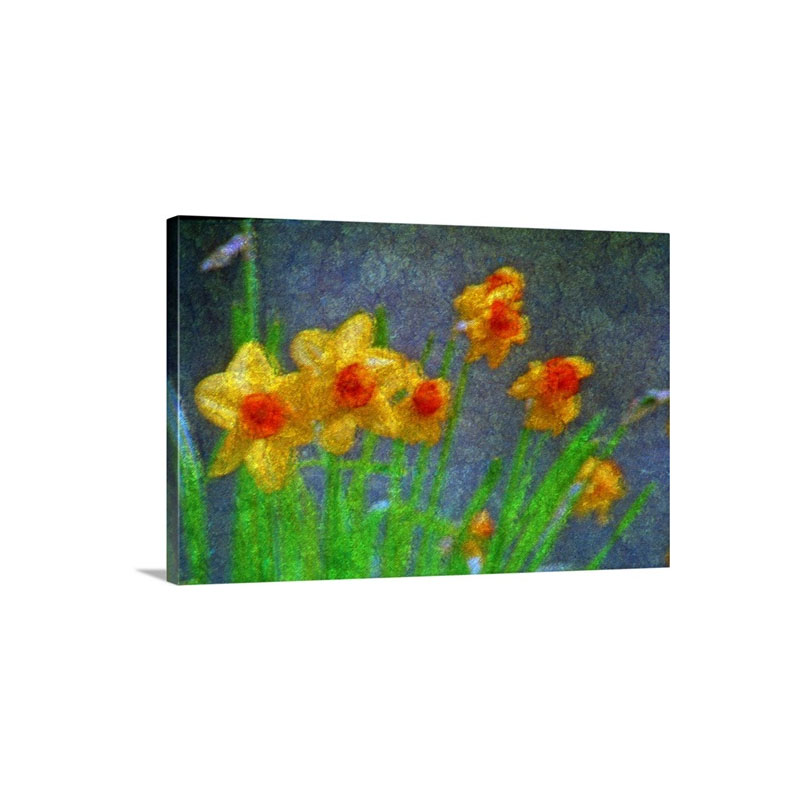 Yellow Flowers Wall Art - Canvas - Gallery Wrap