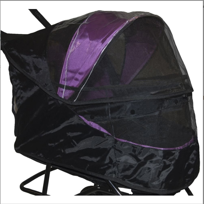 Weather Cover for Special Edition No Zip Pet Stroller Black