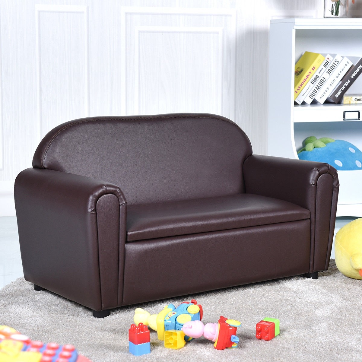 Kids Sofa Armrest Chair W / Storage Function