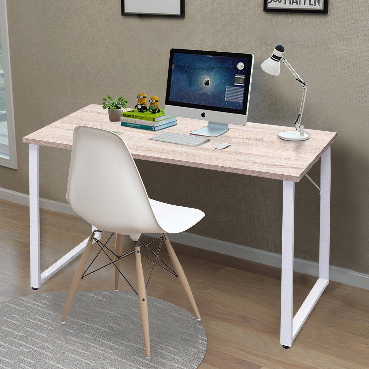 Simplistic Durable Wood Writing Computer Desk