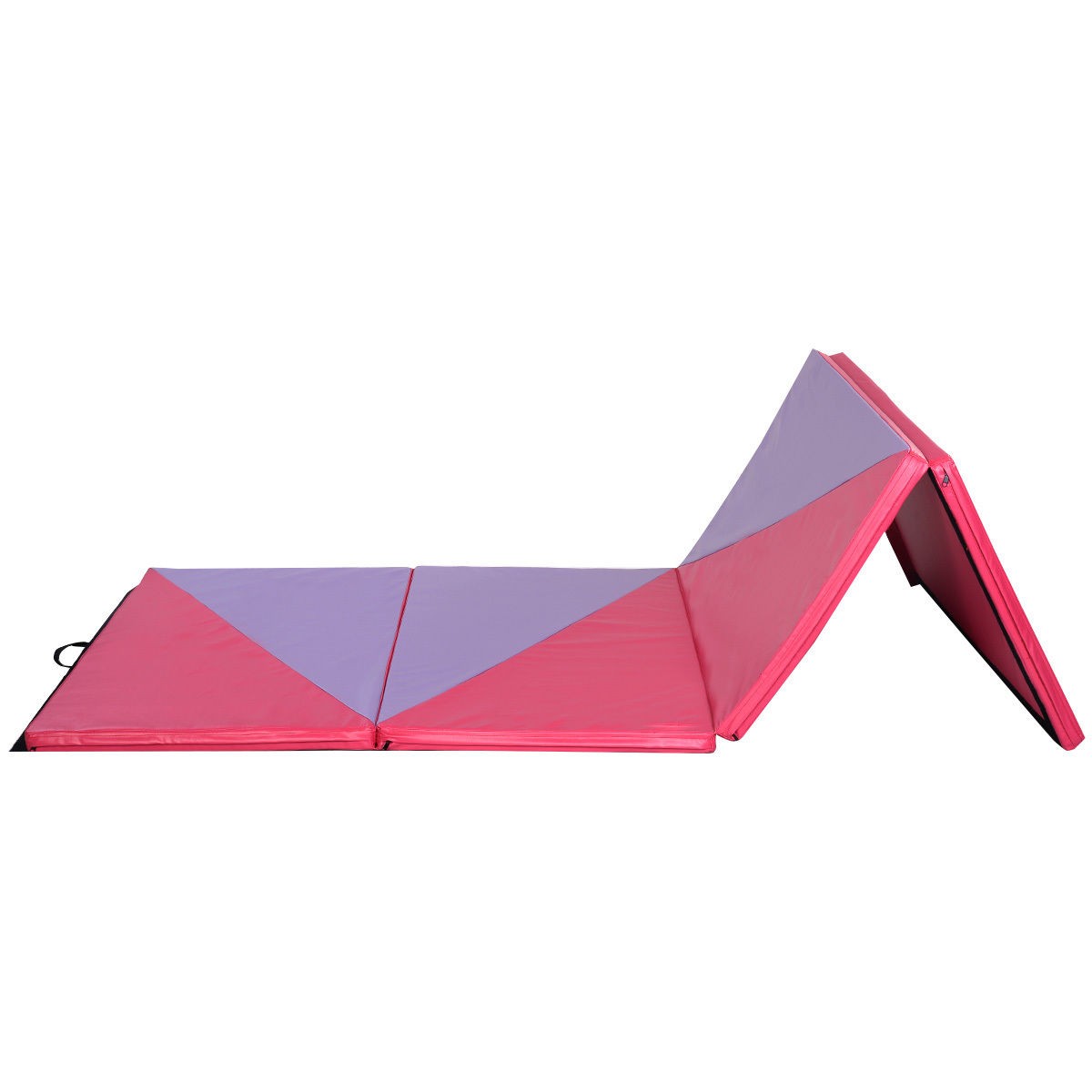 4 Ft. x 10 Ft. x 2 In. Triangular Splicing Thick Folding Panel Gymnastics Mat
