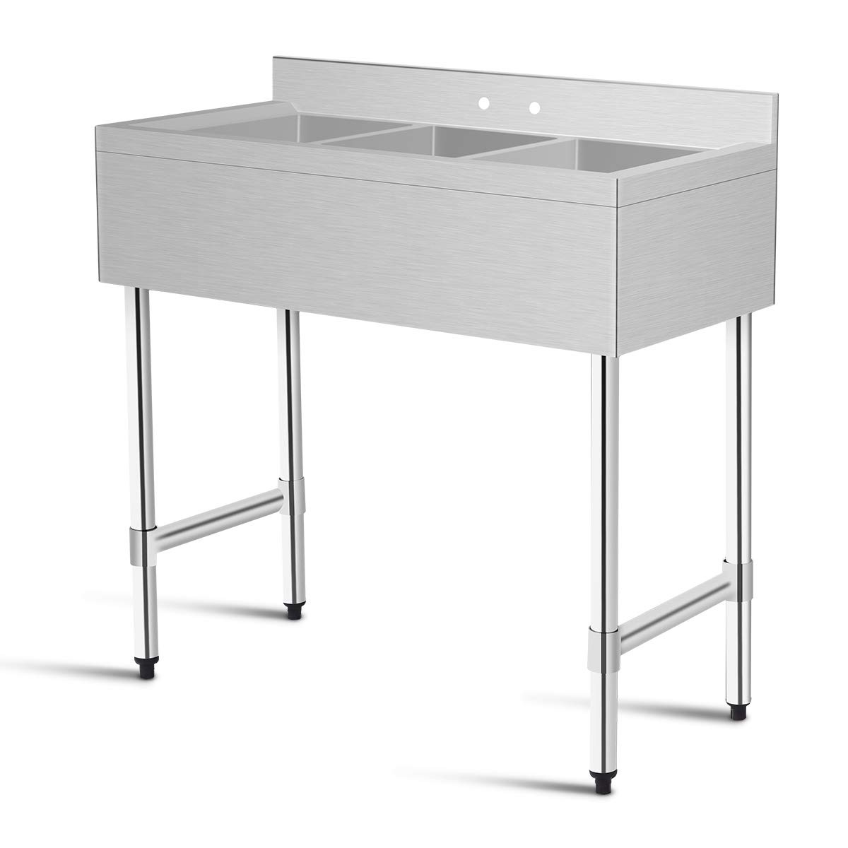3-Compartment Stainless Steel Kitchen Commercial Sink