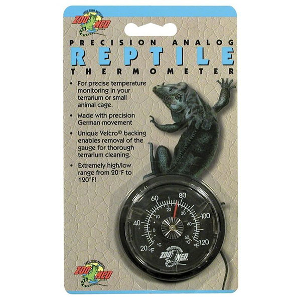 Zoo Med Precision Analog Reptile Thermometer - Analog Reptile Thermometer - 2 Pieces