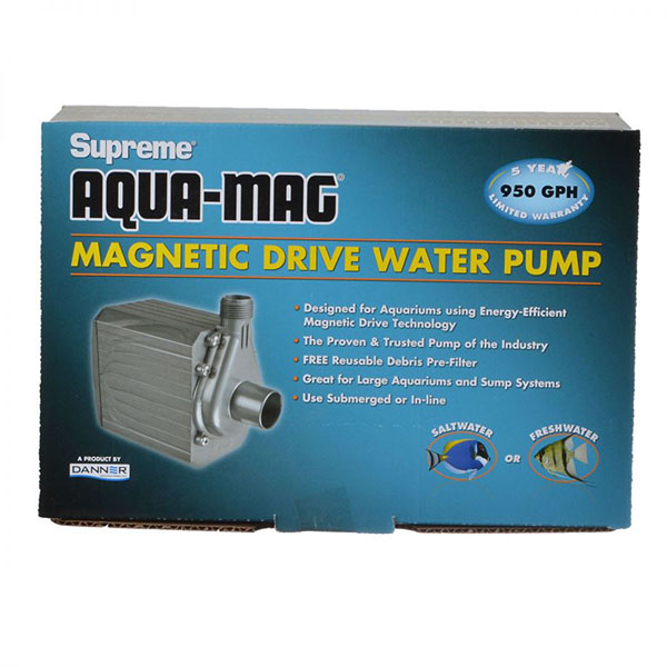 Supreme Aqua-Mag Magnetic Drive Water Pump - Aqua-Mag 9.5 Pump - 950 GP H