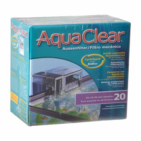Aqua clear Power Filter - Aqua clear 20 - 100 GP H - 5-20 Gallon Tanks