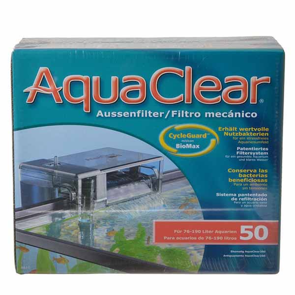 Aqua clear Power Filter - Aqua clear 50 - 200 G P H - 20-50 Gallon Tanks