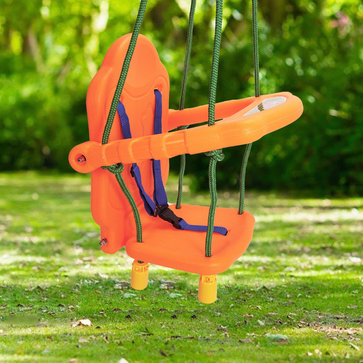 Outdoor Playground Kids Swing Seat Chai W / Rope