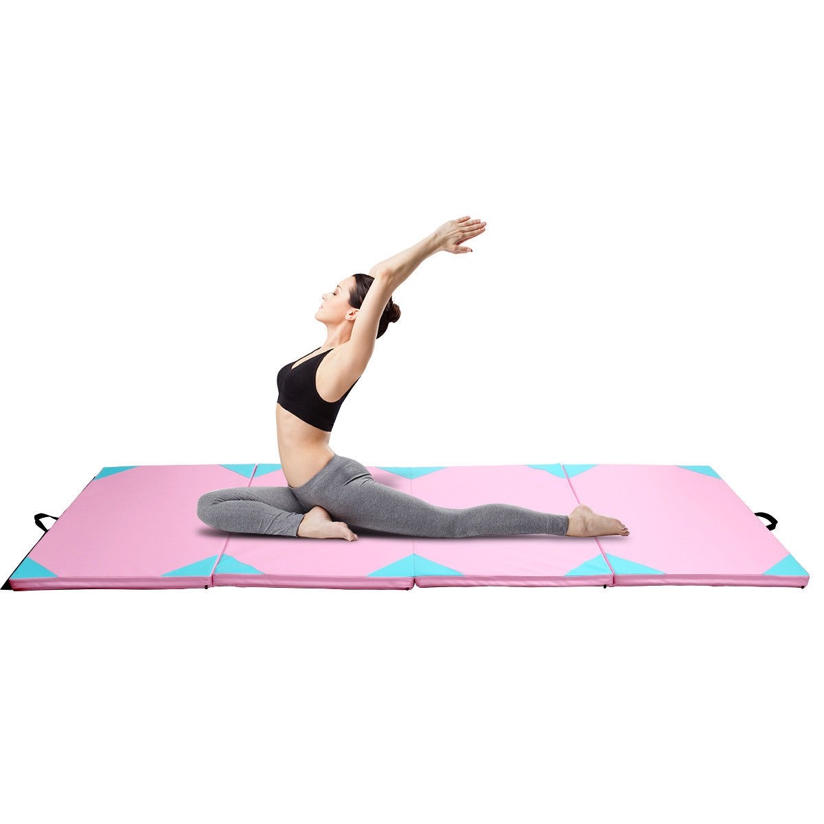 4 Ft. x 10 Ft. x2 In. Thick Gym Fitness Exercise Gymnastics Mat