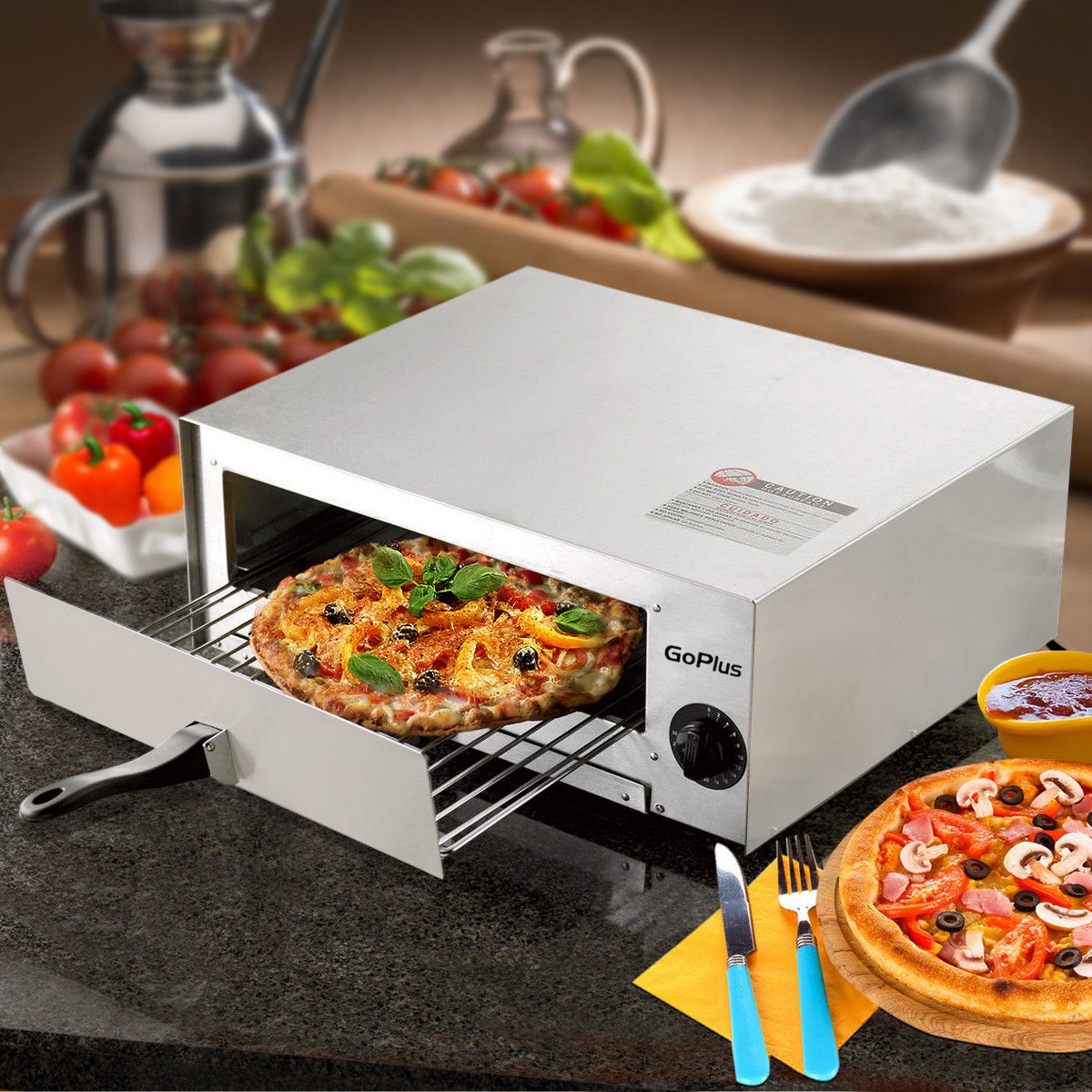 Kitchen Commercial Pizza Oven Stainless Steel Pan