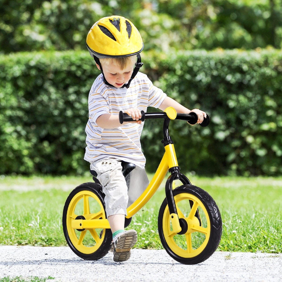 12 In. Classic Kids No - Pedal Learn Bike W / Adjustable Seat