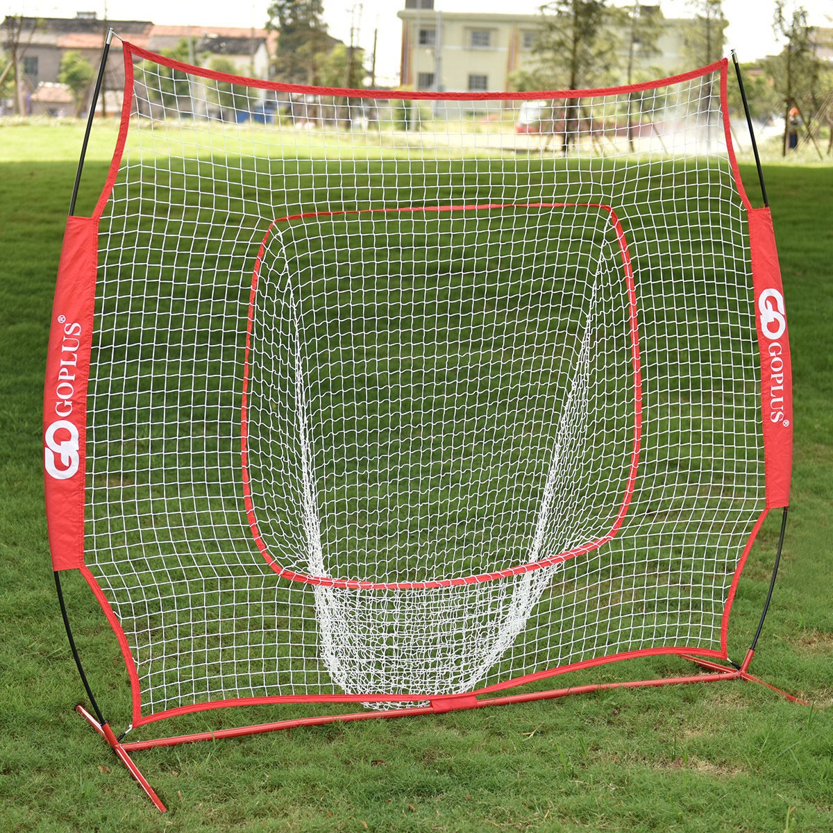 Goplus 7 Ft. x 7 Ft. Baseball Softball Hitting Batting Training Net