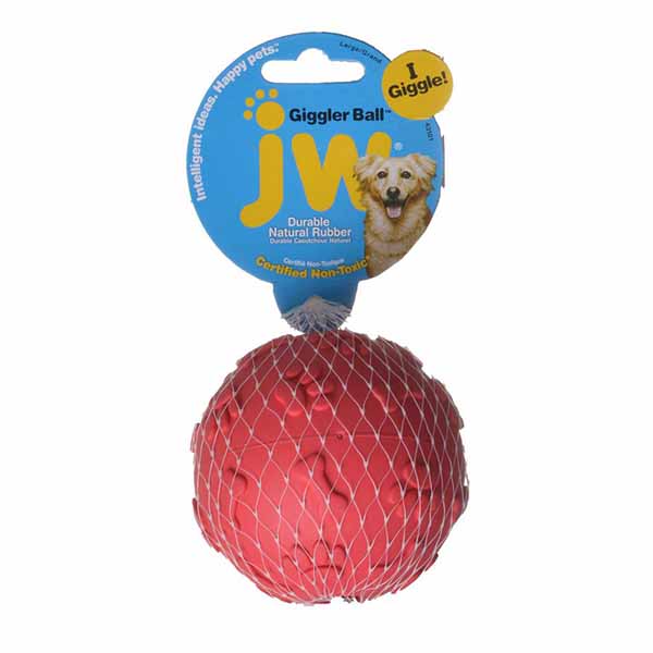JW Pet Giggler Laughing Ball Dog Toy - Big Giggler Ball - 3.25 in. Diameter - 2 Pieces