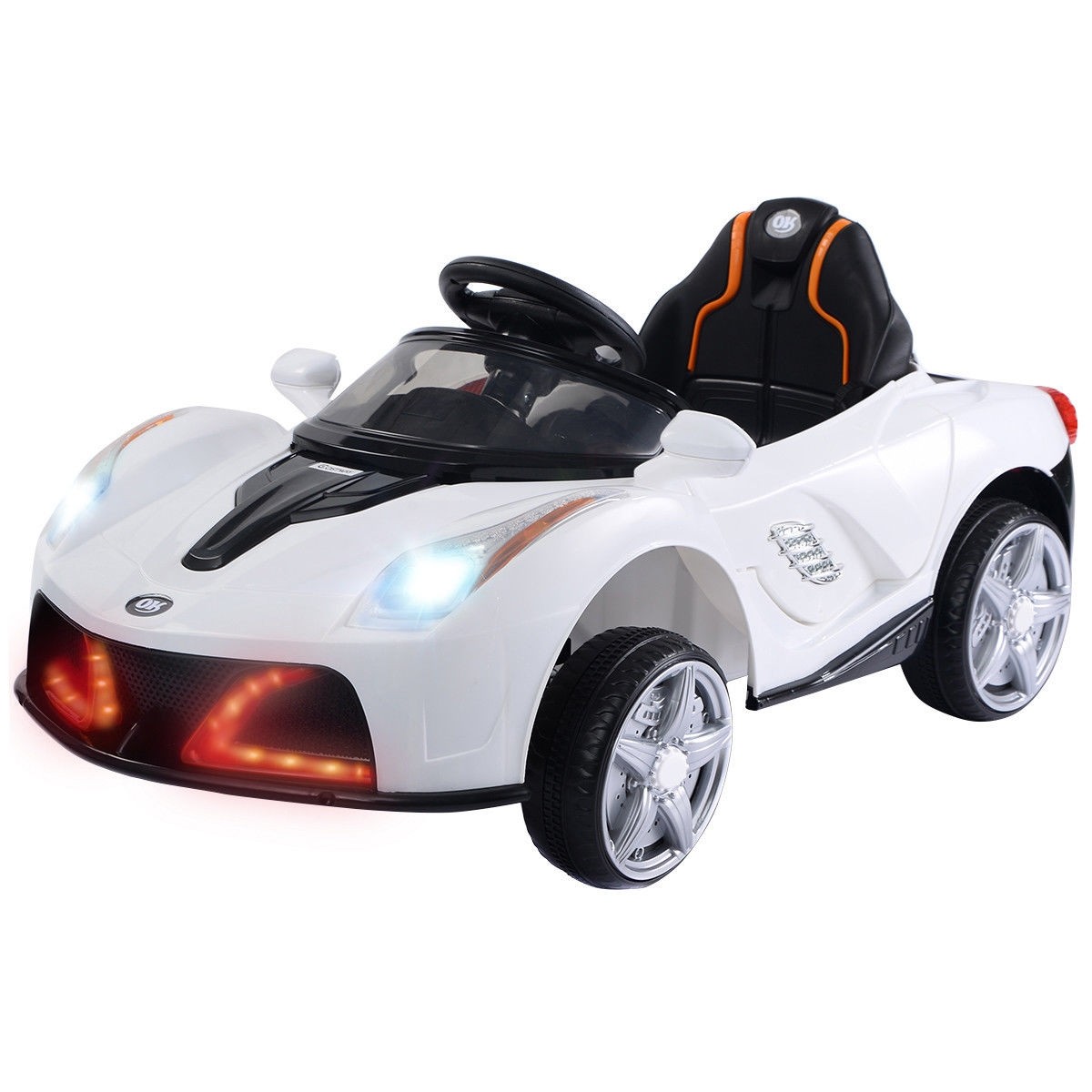 12V RC LED Lights Battery Powered Kids Riding Car