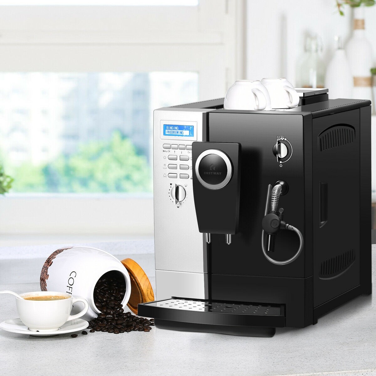 Super - Automatic Espresso Maker Machine With Milk Frother