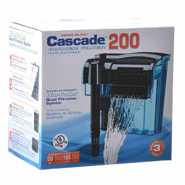 Cascade Power Filters - Cascade 200 - Up to 55 Gallons - 185 GP H