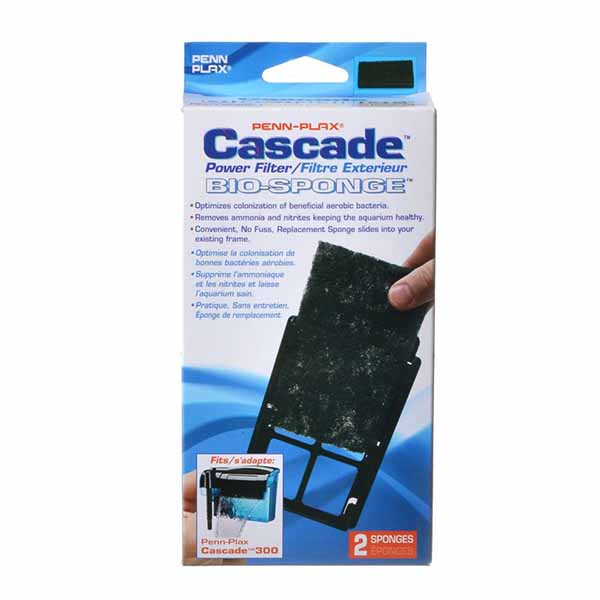 Cascade Power Filter Bio-Sponge Cartridge - Cascade 300 Sponge Cartridge - 2 Pack - 2 Pieces
