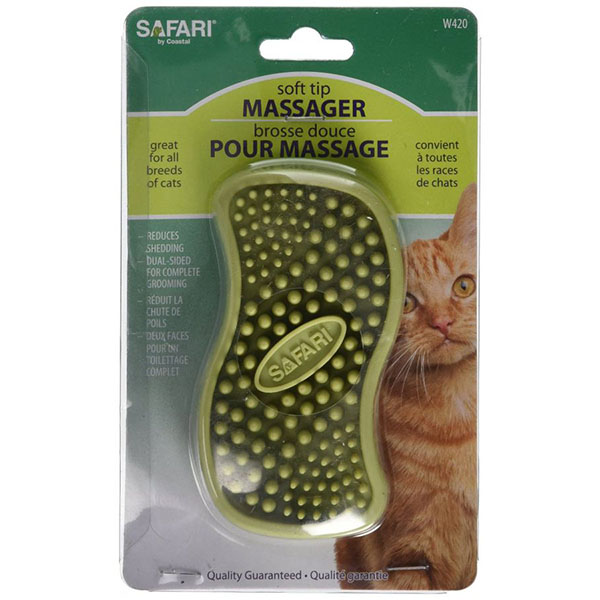 Safari Cat Rubber Curry Brush - Cat Rubber Curry Brush - 2 Pieces
