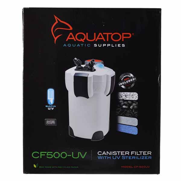 Aqua top UV Canister Filter CF Series - CF 500-UV - 9 Watts - 525 G P H